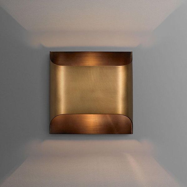 

wall lamp postmodern copper light luxury living room creative simple bedroom designer model house