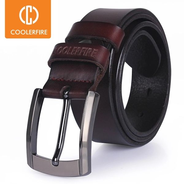 

genuine leather belt luxury designer belts men cowskin fashion strap male jeans for man cowboy ing, Black;brown