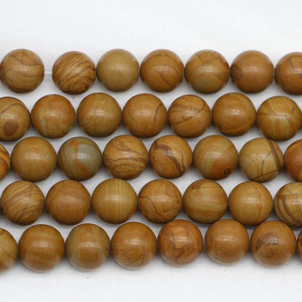 

1strand lot 4 6 8 10 12mm natural wood stripe stone bead round loose spacer beads for jewelry making findings diy bracelet bead h bbymro
