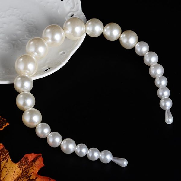

women elegant full pearls simple hairbands sweet headband hair hoop holder ornament head band pearl hair accessories q bbynon