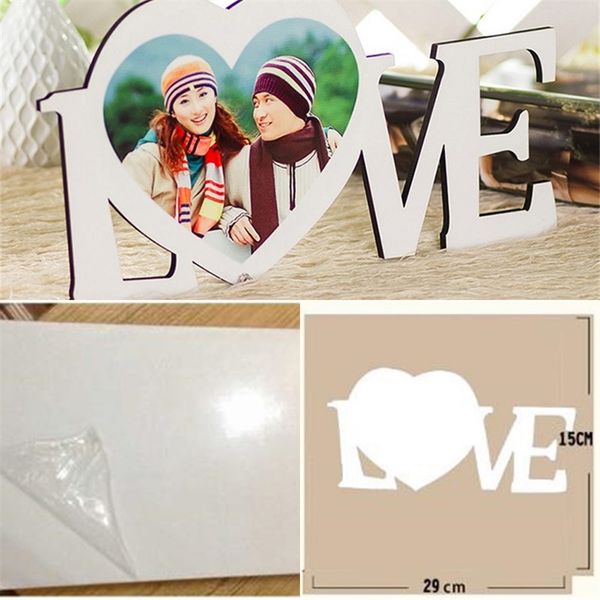 

wooden picture board sublimation blank paintings love heart hdf ornament support book case wear resistance 10 93xm l2