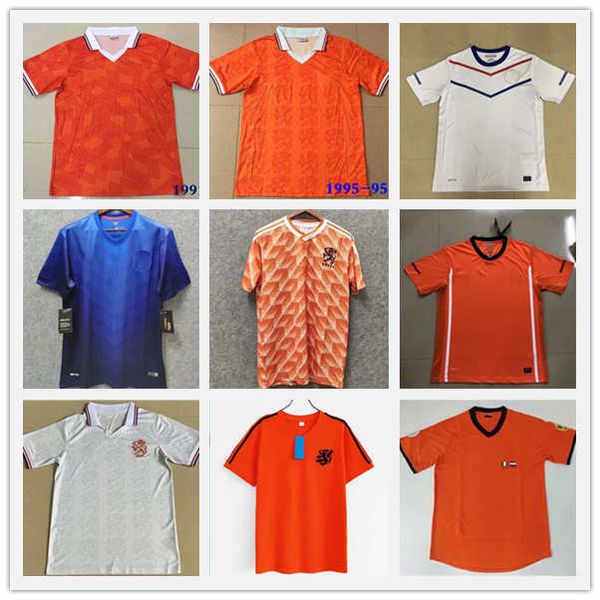 

1988 #12 van basten #10 gullit #17 rijkaard mens soccer jerseys 1998 netherlands #8 bergkamp football shirts 1995 1991 1988 bergkamp retro, Black;yellow