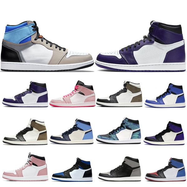 

2022 man basketball shoes 1s prototype gym red hyper royal yellow white banned pine green light grey cactus jack chicago men women size 36-4
