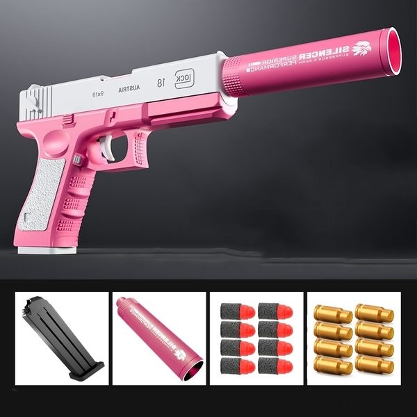 

544410 style party pistol g17 toys gun ejection handgun toy soft darts bullets airsoft boys outdoor sports fun shooting