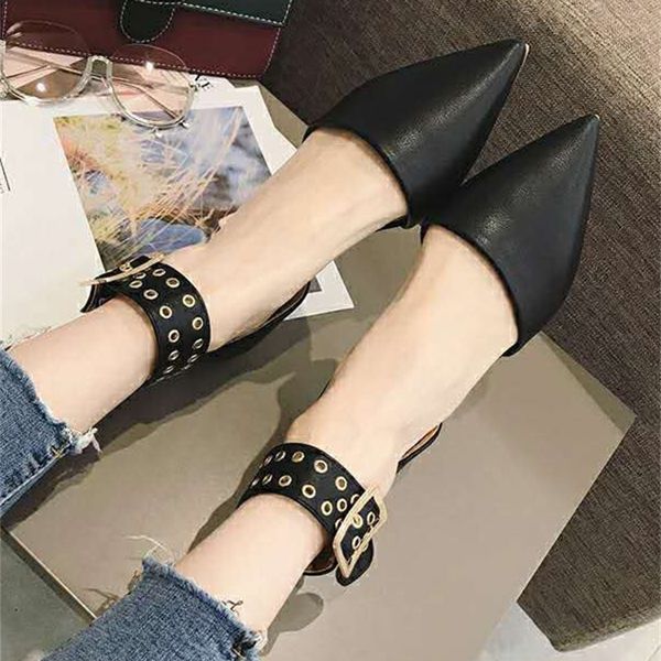 

2021 new novo vero fivela meia femininos oco sapatos de fadas vento csp3, Black