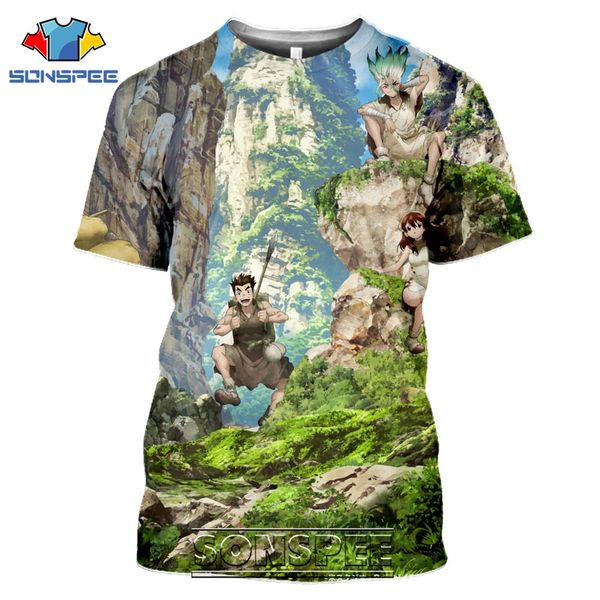 

dr stone cartoon anime 3d print shirts funny horror aesthetic men clothing