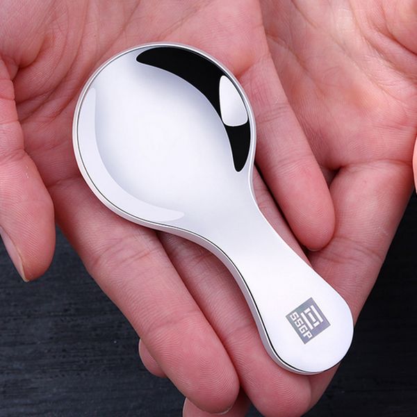 

1 пк круглый нержавеющей стали младенца ложка для кормления младенцев с розовой подарочной упаковке