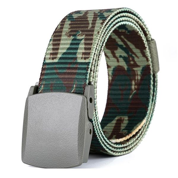

new men and women canvas nylon belt fashion matic buckle belts women outdoor tactical belt military male strap wai jllbuc, Black;brown