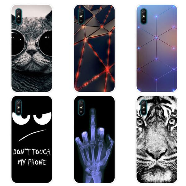 

xiaomi silicone back cover phone for redmi 9a redmi9a case soft