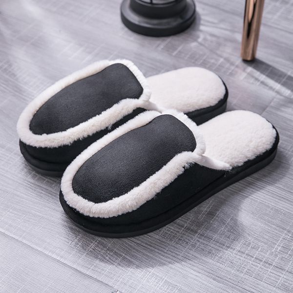 

women's slippers indoor luxury fashion home shoes for woman non-slip soft ladies bedroom slippers with fur y201026, Black