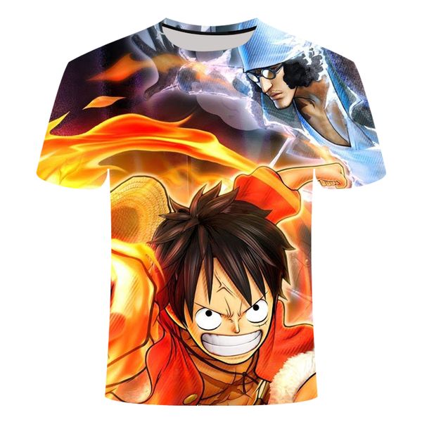 

luffy one piece 3d print shirts horror comics harajuku men clothing