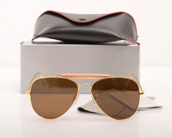 

mens sunglasses pilot womans sunglasses brand sunglasses 100% glass lens shooter sun glasses with original cases boxs, White;black