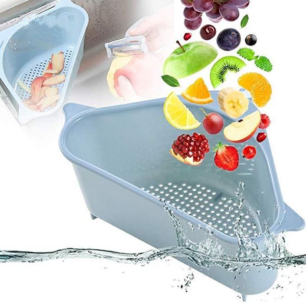 

хранение стеллаж полки треугольного toolsink губка сито drainer раковина корзина drain растительного фильтр фруктовой присоска кухня jllahw