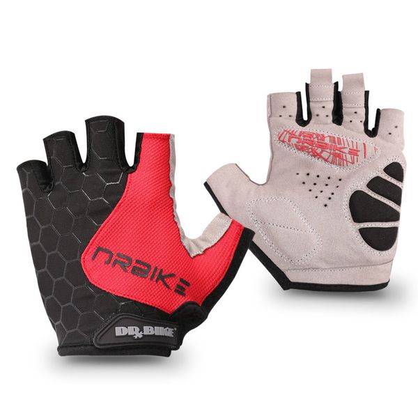 

anti slip gel pads cycling gloves half finger sport shockproof accessories for summer mountain bike riding men and women, Blue;gray