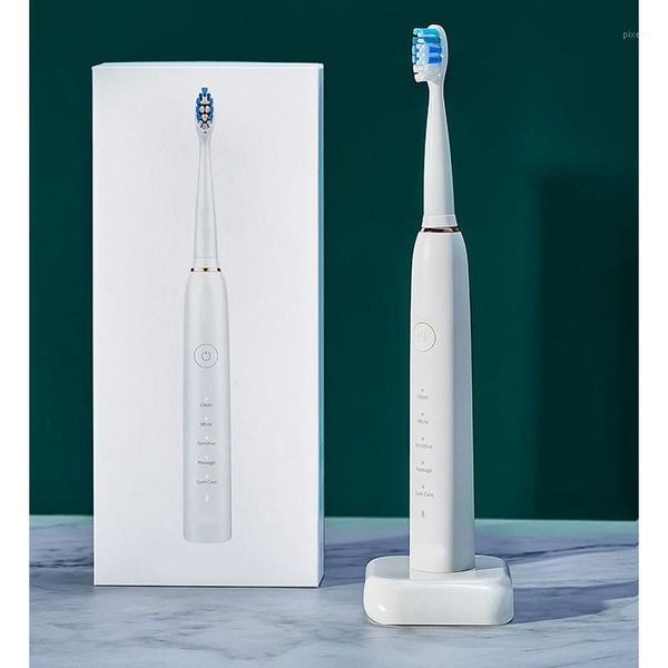 

ultrasonic couple and kids electric toothbrush with coaching pressure sensor and timer for kids 6+1
