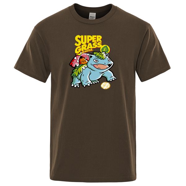 

pocket monster venusaur supergrass starter japan anime hip hop casual short sleeve male streetwear hooded sweatshirt hoodie men t shirt