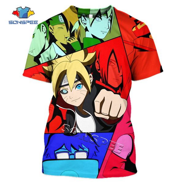 

summer men naruto boruto anime pullover 3d print shirts humor funny hippie men clothing