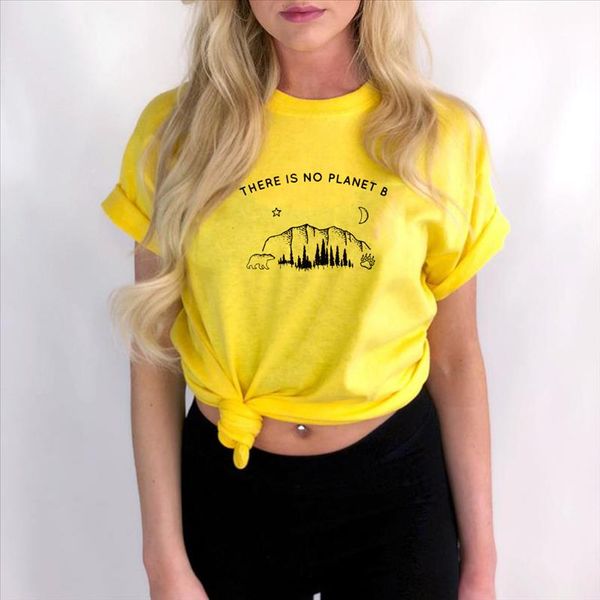 

there is no planet b shirt climate change shirt sglobal warming earth day tshirt fashion harajuku tee women outfits, White