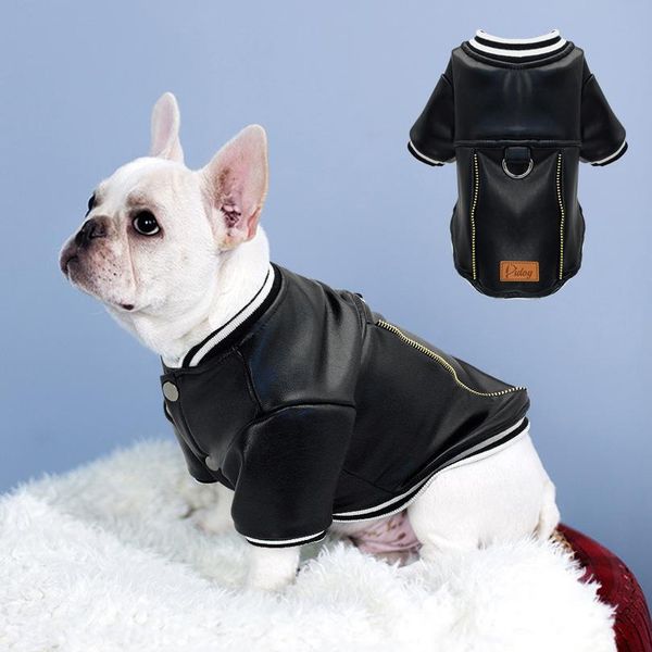 

french bulldog dog clothes pug pet clothes winter leather dog coat jacket for medium large dogs bulldog clothing ropa jlllcr