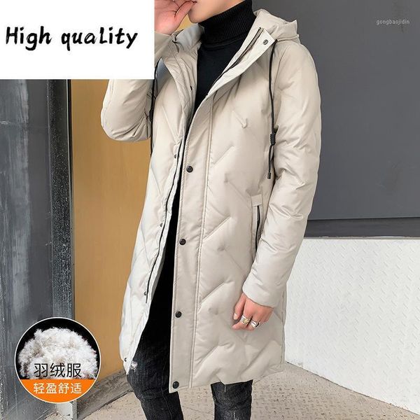 

jacket down for men in the long winter of 2020 the new popular male popular ins coat winter coat1, Black