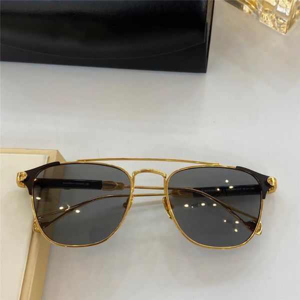 

the wordsmith i new sunglasses men plate frame retro titanium metal legs sunglasses fashion style metal full frame uv come with box, White;black