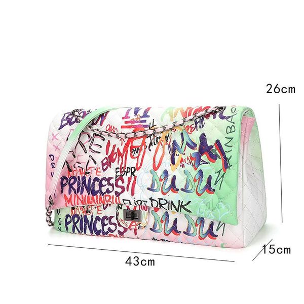 

amberler роскошная кожа pu женщин сумки на ремне большой емкости дамы цепь printed crossbody сумки мода женской сумочке