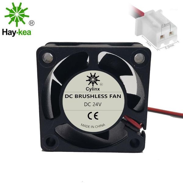 

2 pcs 4020 40x40x20mm fan dc 5v 12v 24v 2-pin 5 blade cooler brushless mini cooling fan 40201