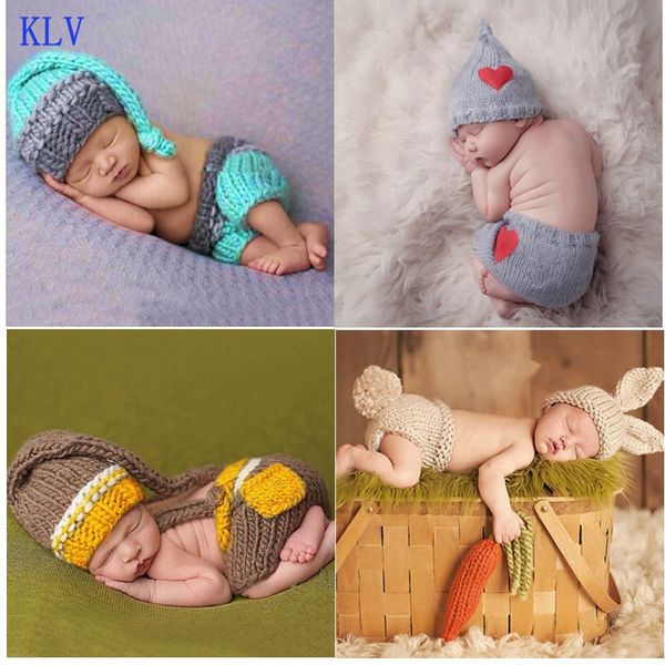 

selling newborn baby boys girls cute crochet knit costume prop outfits p pgraphy q1222, White