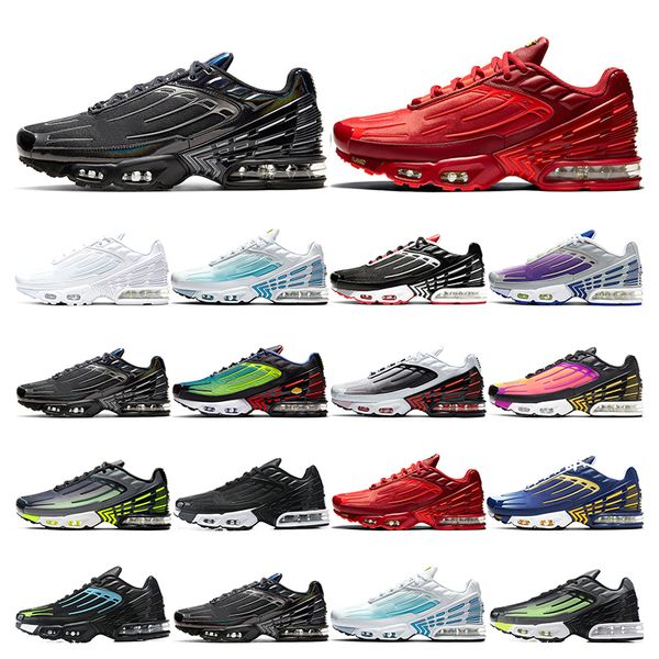 

new tn 3 tunedmens running shoes tn plus 3 iii laser blue deep royal black iridescent sports sneakers fashion outdoor