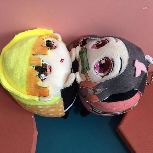 

anime keychain demon slayer: kimetsu no yaiba kibutsuji muzan plush doll hanging keychain1, Silver