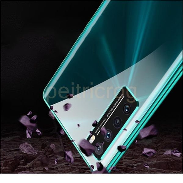

new upgraded protective lens magnetic double-sided glass case for huawei honor 30s v30 mate 20 30 p30 p40 pro qylbdi