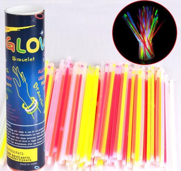 

glow sticks bulk party supplies - glow in the dark fun party pack with 8 glowsticks and connectors for bracelets and necklaces for wmtymxs