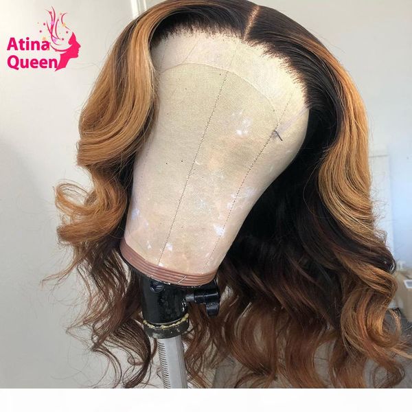 

pre plucked bleached knots ombre honey blonde highlight glueless full lace wig remy hd loose deep wave wig for black women