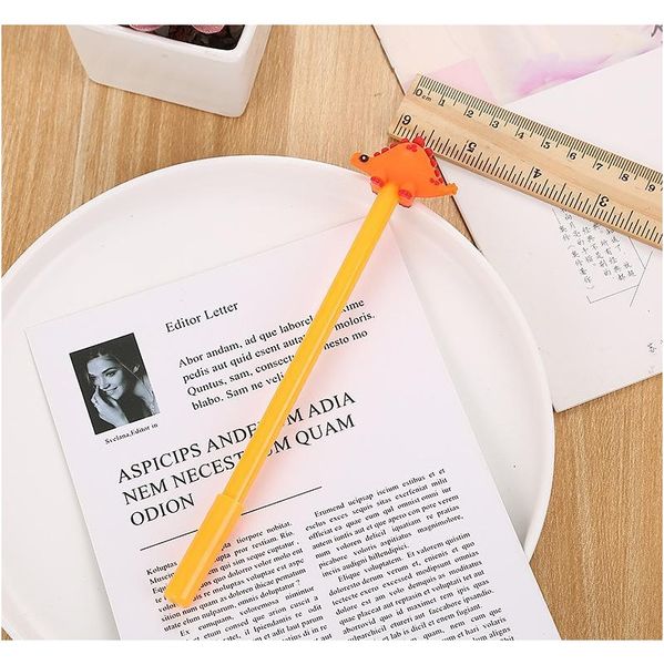

cartoon creative dinosaur gel pen kawaii promotional gift sile stationery pen student school office suppl jllavj bdebag