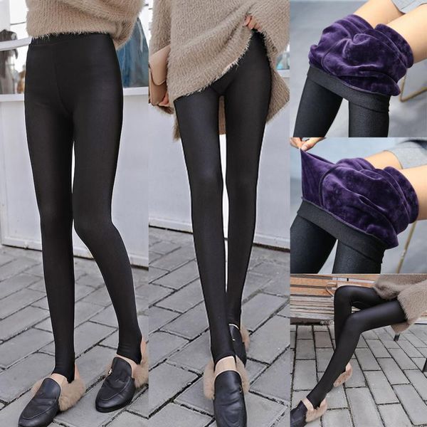 

yoga outfits women pants winter warm fashion casual sport leggings sable tight velvet comfortable cashmere elastic trousers1, White;red