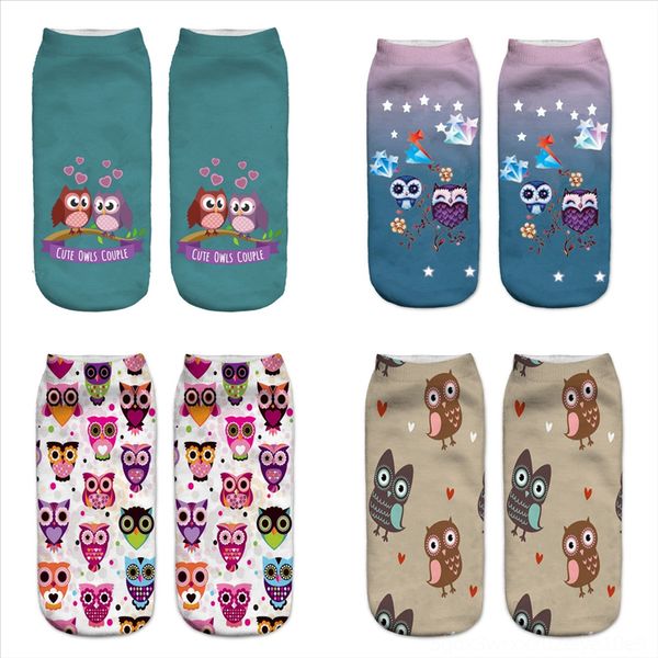 

feluk men's fingers friend socks owl cotton five finger socks male animal print short ankle sock colorful sweat comfortable, Black