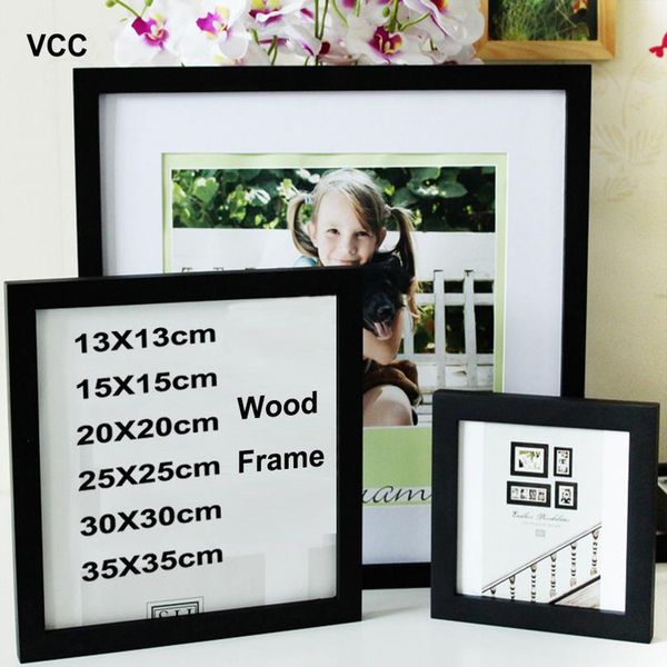 

классические деревянные квадратные фоторамки фото photo pluceiglass включают плакатные рамки для стены, висит семейный подарок pho wmtbor