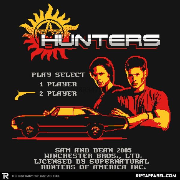 

supernatural sam dean winchester hunters brothers 67 impala mens t-shirt (m l) sport hooded sweatshirt hoodie