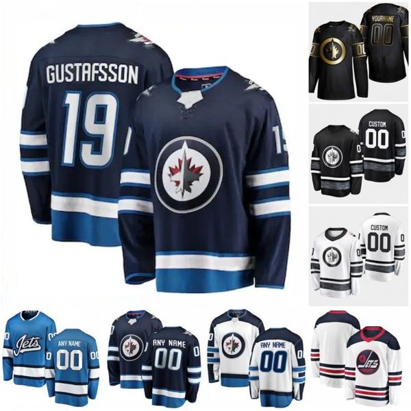 

custom david gustafsson dmitry kulikov dustin byfuglien dylan demelo eric comrie gabriel bourque joe morrow 2020 hockey jerseys stitched, Black;red