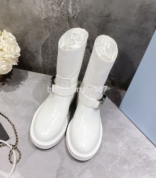 

boots light fashion women's boots triangle british style martin single thick heel knight medium short, Black