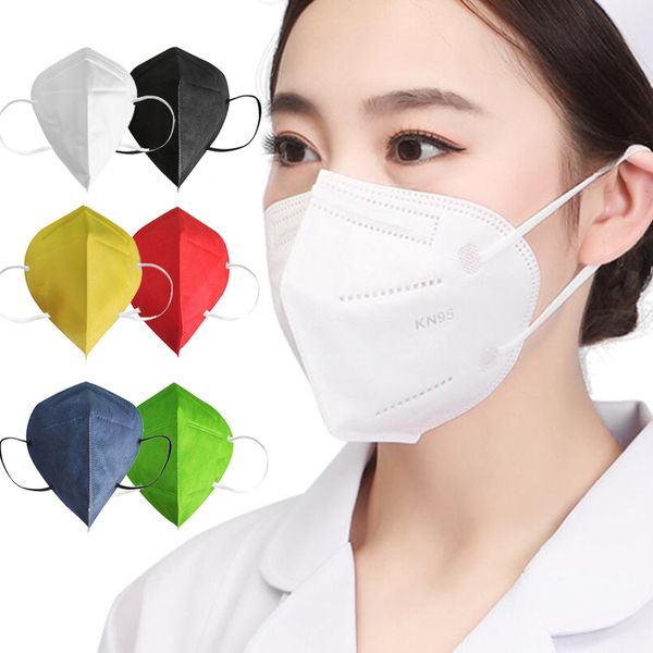 

face mask kn95 ffp2 masks men women factory 95% filter disposable mask non-woven dustproof respirator fabric protective facemask