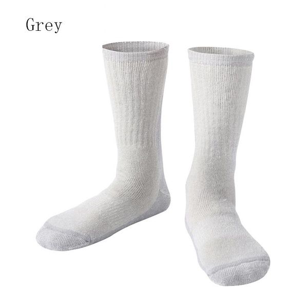

sports socks winter warm skiing thick wool thermal sock men outdoor hiking snowboarding, Black