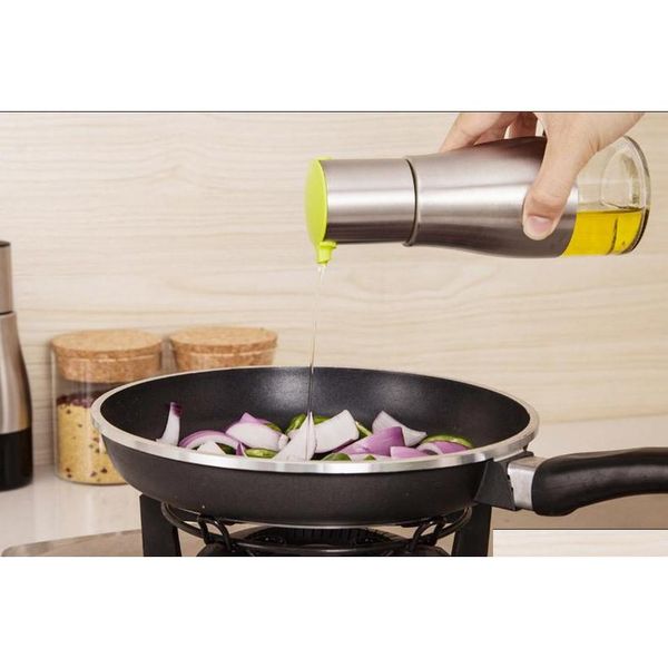 

1pc stainless steel olive mister spray pump bottle oil sprayer pot cooking roast bake oil bottle tools oil jllrbq bdebag