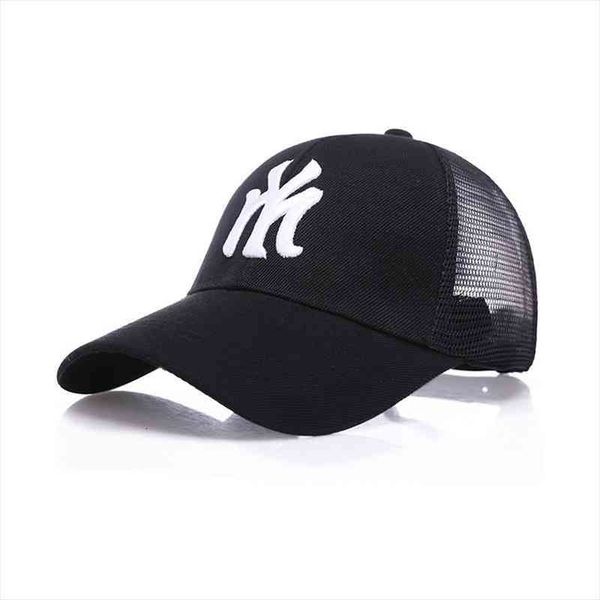 

york mesh cap cotton embroidery baseball cap papa hat summer sun shade snapback men and women fashion casual outdoor hat, Blue;gray