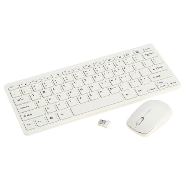 

2.4g ultra slim portable wireless keyboard and mouse combo with keyboard protective film for windows 7/8/xp/vista/desk pc