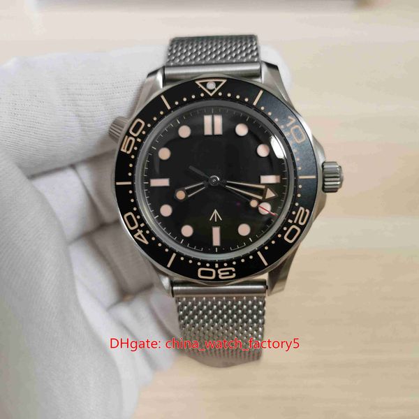 

vsf maker super version watches 42mm james bond 007 300m titanium no time to die sapphire glass cal.8806 movement mechanical automatic mens, Slivery;brown