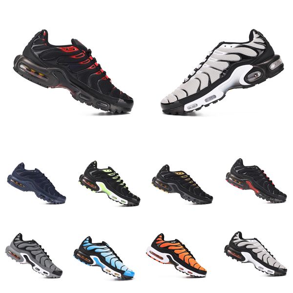 

tn plus chain reaction mens trainers chaussures triple black laser blue bred hyper smoke grey outdoor travel shoes sneakers size 7-11