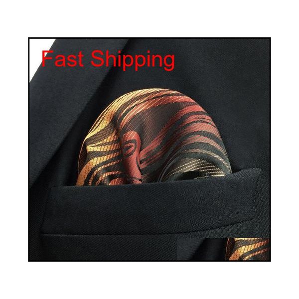 

bh17 orange black ripple silk wedding mens pocket square novelty classic handkerc qyladh queen66, Blue;white