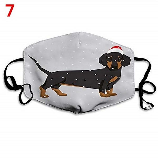 

1cps взрослого печать маска моющийся ушной безликий printed рождество маска украшение для лица косплей рождество аксессуаров jllkqb, Black