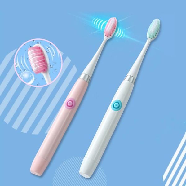 

flykul electric toothbrush sonic wave portable teeth tooth brush for adults children toothbrush head replaceable